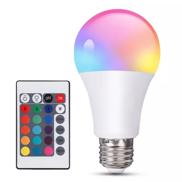 Ampoule LED 5/10/15 W à intensité variable avec télécommande