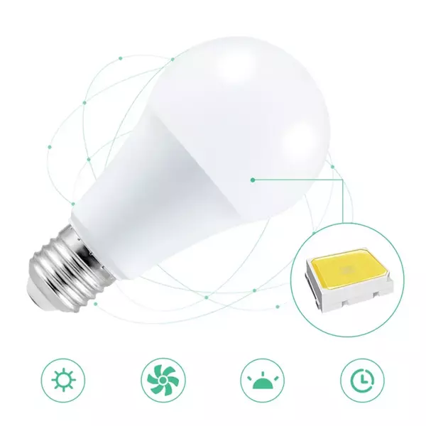 Ampoule LED 5/10/15 W à intensité variable avec télécommande