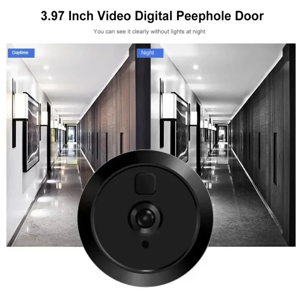 High Definition Night Vision Digital Door Viewer with Photo Recording and Built in Lithium Battery for Home Security