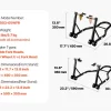 SucceBuy Motorcycle Stand Lift 850lbs Front Rear Combo Stand Lift Front Wheel Dual-Fork Stand Rear U+L Fork Swingarm Spool Stand