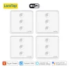 LoraTap Tuya Smart Life Roller Shutter Curtain Pushbutton Switch Remote Control via Google Assistant Alexa