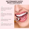 Dentifrice blanchissant à la niacinamide, élimine les taches dentaires, prévient la mauvaise haleine, nettoie la bouche, rafraîchit et réduit la plaque dentaire.