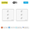 LoraTap Tuya Smart Life Roller Shutter Curtain Pushbutton Switch Remote Control via Google Assistant Alexa