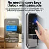 A1a00b46045514f90ad385a6e0c6d52339.webp Smart Fingerprint Lock,Password Key Card,Tuya APP Control Aluminum Alloy Electronic Lock Black/Nickel/Grey Smart Lock
