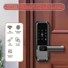 A3a3891daeeb3440eba3e5f37489d26f7Q.webp Smart Fingerprint Lock,Password Key Card,Tuya APP Control Aluminum Alloy Electronic Lock Black/Nickel/Grey Smart Lock