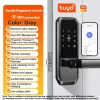 Adae56a65f2b449149dbcf39b57334212b.webp Smart Fingerprint Lock,Password Key Card,Tuya APP Control Aluminum Alloy Electronic Lock Black/Nickel/Grey Smart Lock