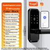 Adf0e6b58d0e748a7b5bc78705796666cV.webp Smart Fingerprint Lock,Password Key Card,Tuya APP Control Aluminum Alloy Electronic Lock Black/Nickel/Grey Smart Lock