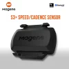 Magene S3+ Speed Cadence Sensor ANT Bluetooth Computer Speedmeter Dual Sensor Bike Accessories Compatible with WahooOnelap Zwift