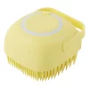 Silicone Shampoo Bath Brush Massage Comb Grooming Scrubber Brush Bathing Accessories Baby Kids Silicon Body Scrubber