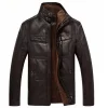 H400dcb69a6384d30b7fa54eb560be478G.webp Leather Jacket Men Coats 2024 Brand High Quality PU Outerwear Men Business Winter Faux Fur Male Jacket Fleece