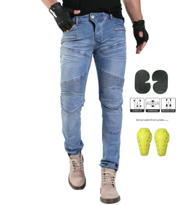 H4c513e3ada944f39be679561a6e1c5caS-6.webp Motorcycle Pants Moto Protection Motocross Jeans Rodilleras Moto Jeans Men Motorcycle Motocross Pants Four Seasons Breathable