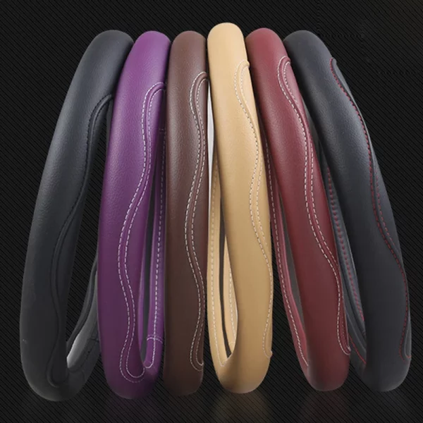 Hbc27459663bf429c9990386caecb36130.webp Car Steering Wheel Cover For Seat Ibiza 2010 - 2012 2013 2014 2015 2016 2017 2018 2019 2020 2021 M Size Round Steering Wheel