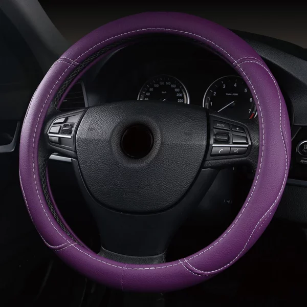 Hd6143910be3c49b68c4e823c4a66c73bu.webp Car Steering Wheel Cover For Seat Ibiza 2010 - 2012 2013 2014 2015 2016 2017 2018 2019 2020 2021 M Size Round Steering Wheel