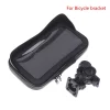 Motorcycle Handlebar Mount Phone Holder Waterproof Bike Phone Pouch With Sunvisor Rain Cover 360 Degree Rotating