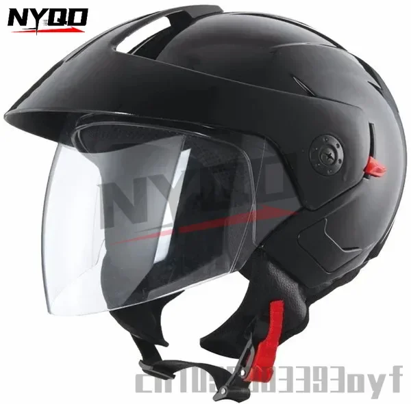 Motorcycle Helmet Open Face Dual Lens Moto Helmet Scooter Motorbike Helmet for Men Women S-XXL cascos para moto