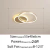 Smart Home Modern Round Design LED Ceiling Chandelier For Living Room Restaurant Bedroom Circle Rings Lighting Fixture Luminaire