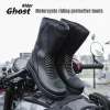 Motorcycle Boots Men Classic Motocross Boots with Reinforced Heel Toe Counter Waterproof Tall Motorcycle Touring Boot Botas Moto