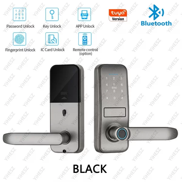 Tuya TTlock Smart Door Lock Fingerprint Door Lock Password Fingerprint IC Card Key APP Remote Unlock Eletronico Digital 도어락