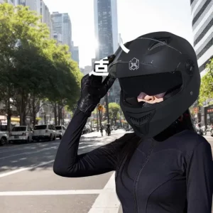 Moto Scooter Safety Helmets, One-piece Full Face Engine Design, Modular Casco Motorsiklet Equipment