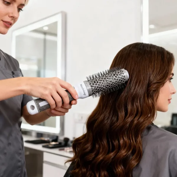 S072b9ee68f4f4ee7a78d02ea9eb4d721G-2.webp Ceramic Ion Hair Brush Nano Hairbrush Thermal Ceramic Ion Round Comb Hairdressing Hair Salon Styling Drying Curling