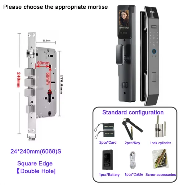 S0803599ee2b4440b8e40951e249a0978s.webp Smart lock 3D face recognition fingerprint waterproof smart door wifi remote photo capture unlocking with App key NFC RFID Card