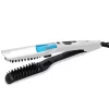 Steam Hair Straightener Brush Anti-scald Negative Ion Hair Care Ceramic Wide Hair Curling Flat Plates Lcd Display Hot Comb