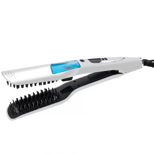 Steam Hair Straightener Brush Anti-scald Negative Ion Hair Care Ceramic Wide Hair Curling Flat Plates Lcd Display Hot Comb