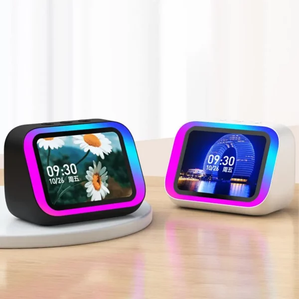 S0a7fff15f21d4331be8e5127ce7eab22t.webp Smart Alarm Clock Bluetooth Speaker AI Intelligent Wireless Weather Display Night Light Music Stories Player Perfect Gift