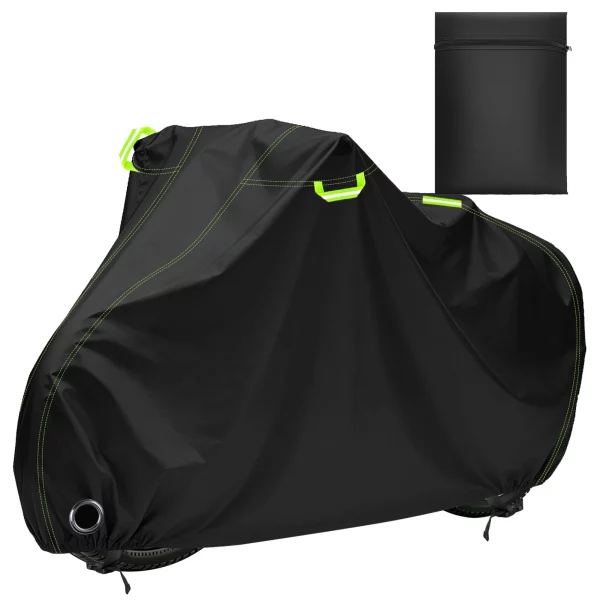 S0ba182b68b8d41d49ef974b8d5772600Q-2.webp Outdoor Bike Cover 210D High Quality Bicycle Protector Multipurpose Sun Rain Snow Dust Waterproof All Weather Protective Covers