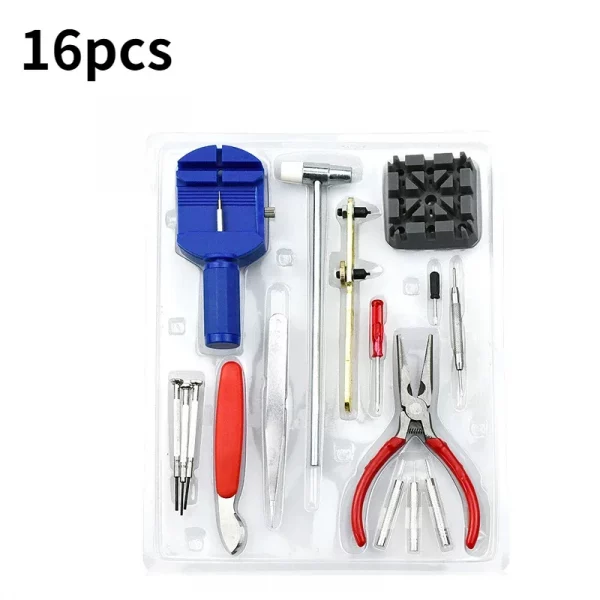 Watch Repair Tool Kit Watch Link Pin Remover Shell Opener Spring Bar Remover Clock Battery Replacement Strap Needle Set Accessor