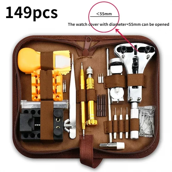 Watch Repair Tool Kit Watch Link Pin Remover Shell Opener Spring Bar Remover Clock Battery Replacement Strap Needle Set Accessor