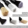 Car Cleaning Brushes Kit Automotive Interior Detailing Dust Brush Vehicle Microfiber Sweeping Brush Car Wheel Hole Wash Tools