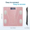 Intelligent, simple and practical Rechargeable mobile digital scale, connected to APP, displaying BMI, body fat and muscle mass