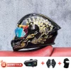 New Motorcycle Professional Racing Flip Up Helmet ABS Material Modular Dual Lens Bluetooth Helmets DOT  full face helmet