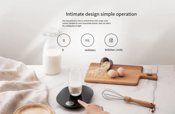 Xiaomi Mijia Smart Electronic Kitchen Scale 0.1g Scale Division High Precise Weighing Cooking Tools 3kg Food Digital Scale