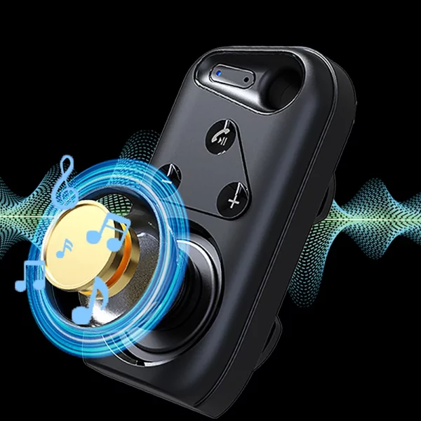 Bluetooth-compatible V5.4 Speakerphone Handsfree Sun Visor Speaker Wireless Car Kit Sport Audio Music Loudspeaker