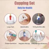 32 Pcs Vacuum Cupping Body Massager Suction Cups Jar Set Plastic Vacuum Suction Therapy Cupping Set Cans for Shoulder Massage