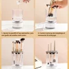 Makeup Brush Cleaner Machine USB Powered Electric Make-Up Brush Cleaner Dryer Dust-Proof for All Size Beauty Makeup Brushes Set