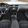[Absorbent Car Floor Mats] 4pcs Universal Fit Car Floor Mats Set - Absorbent, Non-Slip, Washable Polyester Fiber - Checkered Pat