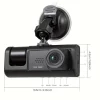 S21c51774abbe4845a695e0db6d5228f2n-3.webp Dash Cam W/ IR Night Vision Loop Recording & 2" IPS Screen 1080P 3 Camera , DVR recorder, video recorder, Vehicle DVR