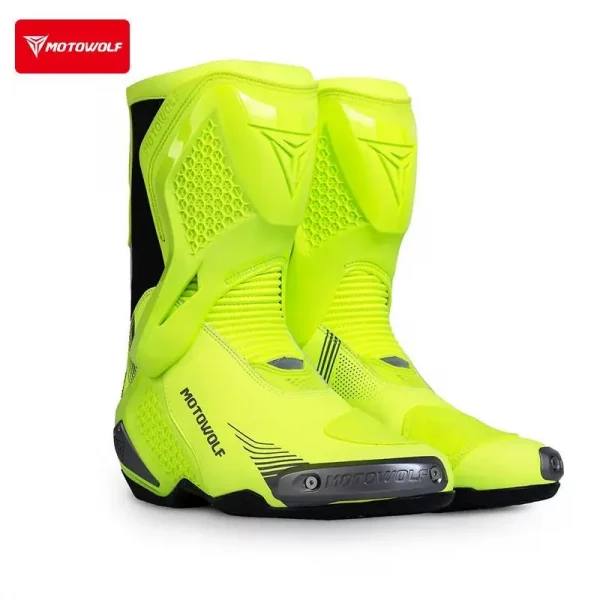 S2346a41dcb2144ffa204c5939207e942Z.webp Motowolf Motorcycle Riding Boots Motorcycle Waterproof Shoes High-top Racing Boot Off-road Professional Four-season Botas Moto