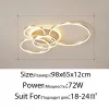 Smart Home Modern Round Design LED Ceiling Chandelier For Living Room Restaurant Bedroom Circle Rings Lighting Fixture Luminaire
