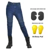 2024 New Motorcycle Jeans Women Upgrade Silicone Protector Detachable Casual Fashion Racing Road Rider Four Seasons Moto Pants