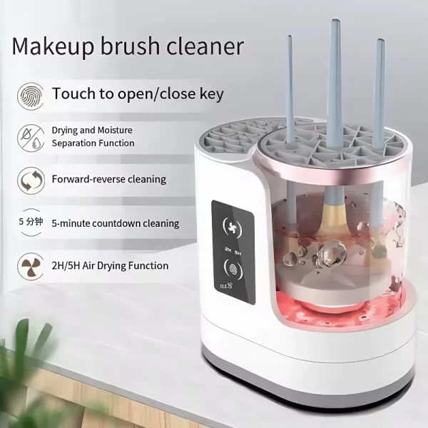 Electric  3 IN 1 Makeup Brush Cleaneing Machine Makeup Brush Dryer Portable Automatic USB Cosmetic Brushes Cleaner Tool