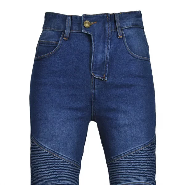 2024 New Motorcycle Jeans Women Upgrade Silicone Protector Detachable Casual Fashion Racing Road Rider Four Seasons Moto Pants