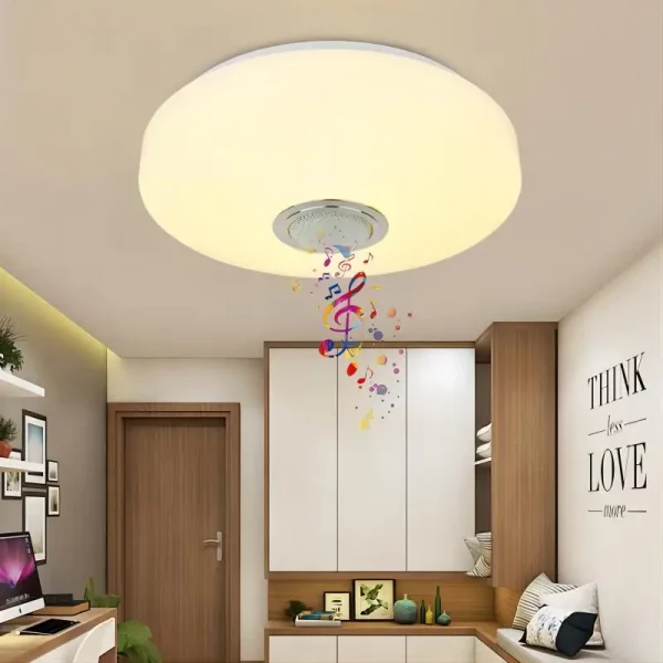 S284e88a77c2f49898785626fc5af06812-1.webp RGB Smart Home LED Ceiling Light With Speakers For Music APP Remote Control Bluetooth Interior Decoration Bedroom Party