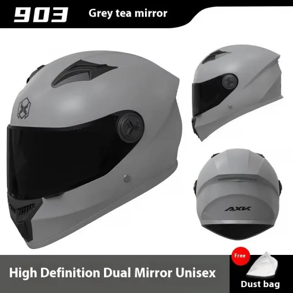 Moto Scooter Safety Helmets, One-piece Full Face Engine Design, Modular Casco Motorsiklet Equipment