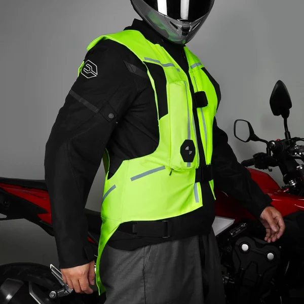 CE Certified Motorcycle Airbag Vest Jacket Motocross Protective Airbag Racing Jacket Safety Vest Jaqueta Reflective Chaqueta