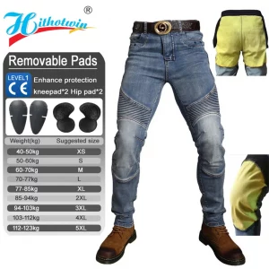 Kevlar Motorcycle Jeans Aramid Protective Trousers for Men Women Motocross Riding Pants Safety Gear