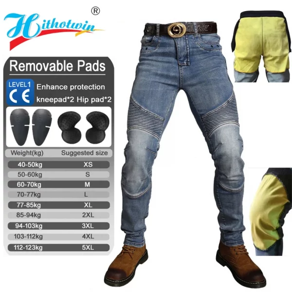 S29003660e7cc40f1b753c9ff93b12d936-6.webp Kevlar Motorcycle Jeans Aramid Protective Trousers for Men Women Motocross Riding Pants Safety Gear